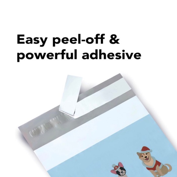 🆕🌻2/$20 🎅Holiday Pups Dogs Poly Mailers Shipping Bags Envelopes Christmas New - Picture 4 of 6